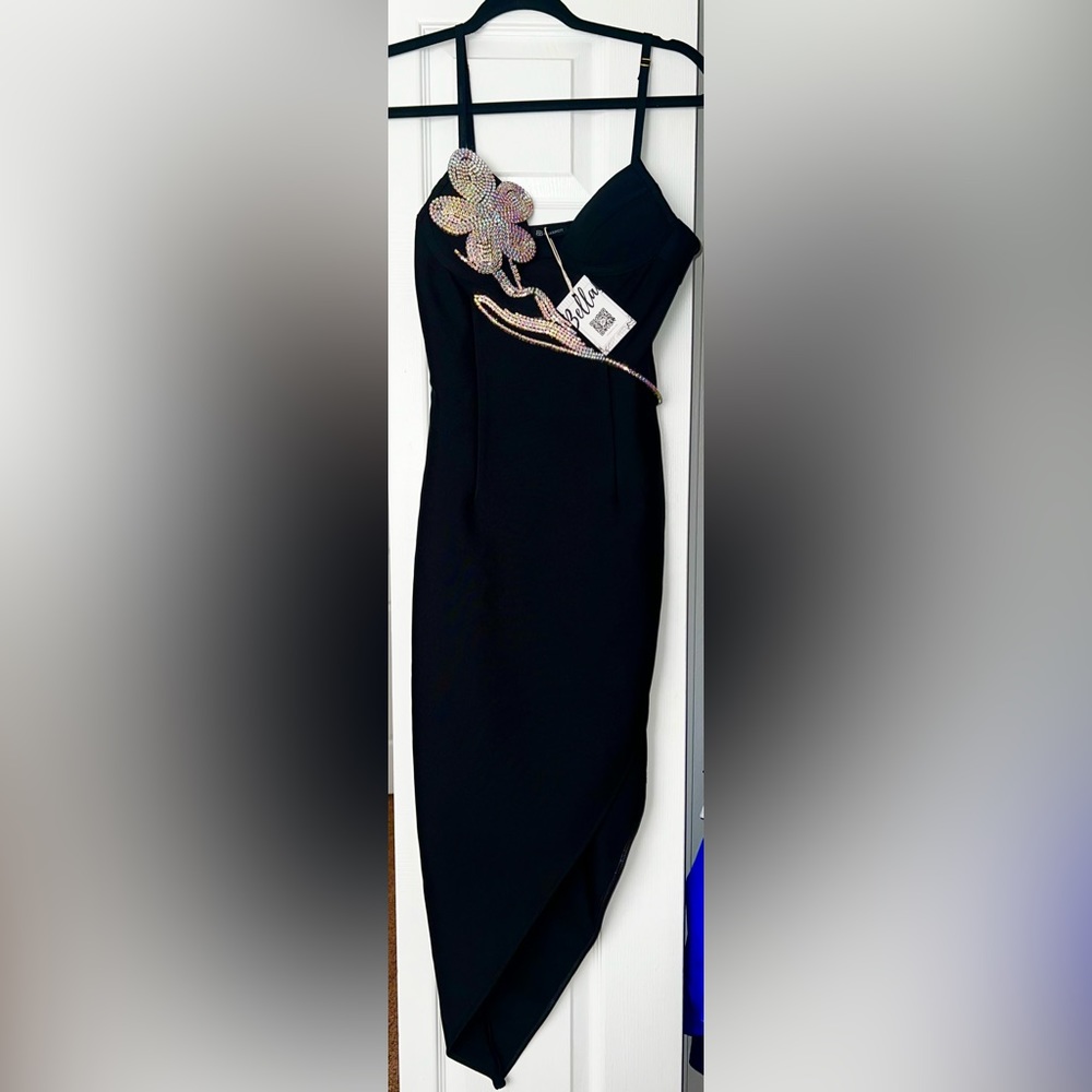 Erine Diamonate Midi Bandage Dress - Picture 2 of 5